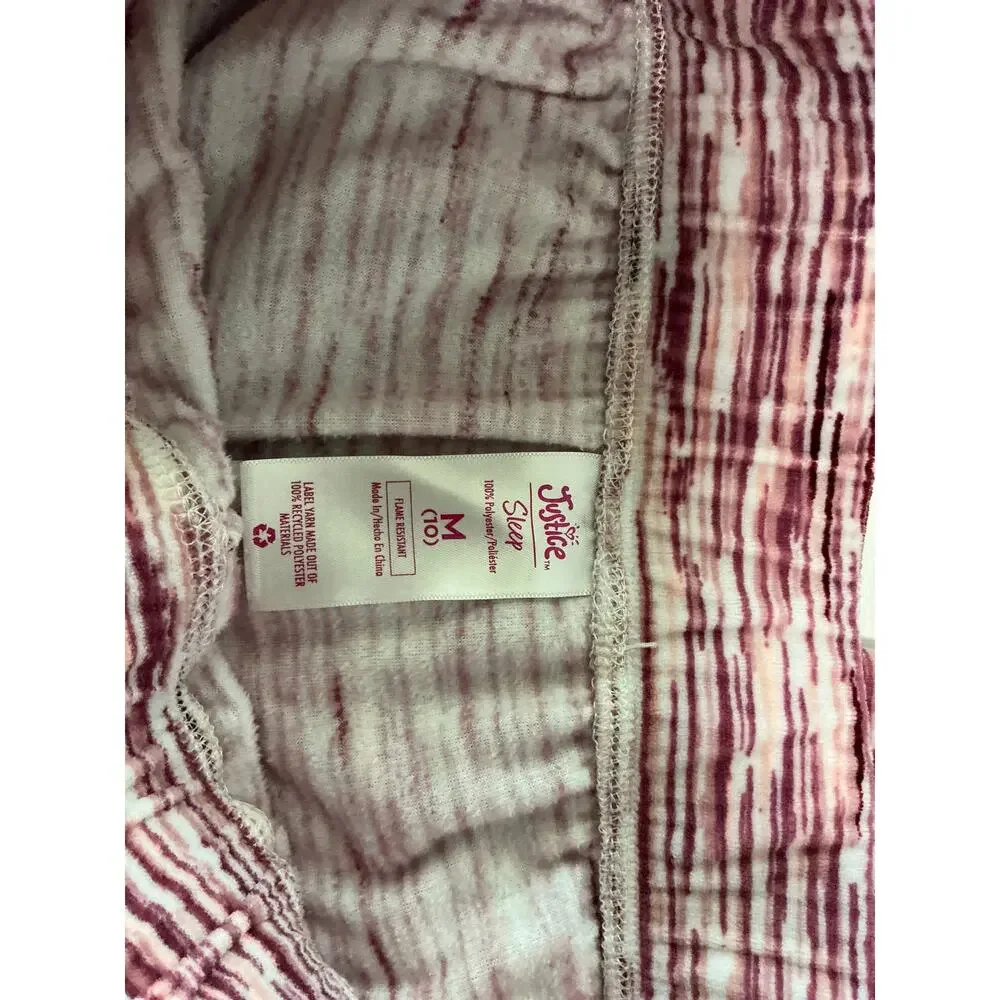 Justice Girls White Multi-Tone Pink Space Dye Leggings Youth Size Medium 10
